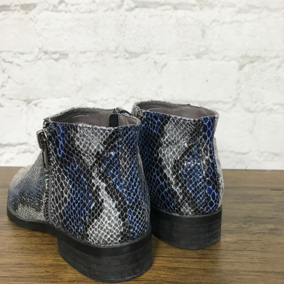 Anthropologie Vanessa Wu Snake Print Ankle Boots - Picture 5 of 8